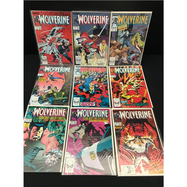 LOT OF 9 WOLVERINE COMICS (MARVEL COMICS)