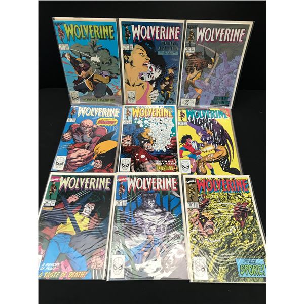 LOT OF 9 WOLVERINE COMICS (MARVEL COMICS)
