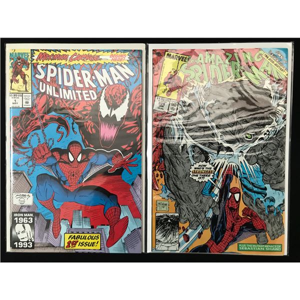 LOT OF 2 SPIDERMAN COMICS (MARVEL COMICS)