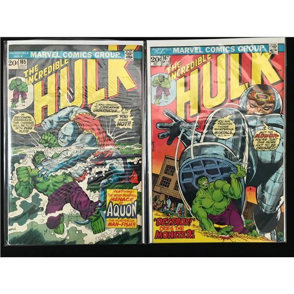 LOT OF 2 THE INCREDIBLE HULK COMICS (MARVEL COMICS)