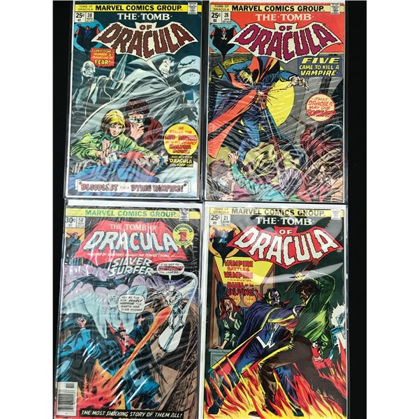 LOT OF 4 DRACULA COMICS (MARVEL COMICS)