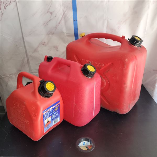 Lot of 3 Jerry Cans