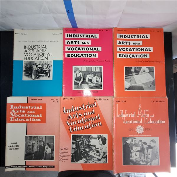Large Lot of 1950s Industrial Arts and Vocational Education Books