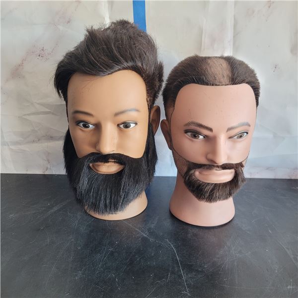 Lot of 2 Mannequin Heads