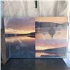 Image 1 : Large Tranquil Water Photo on Canvas Picture - New