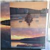 Image 3 : Large Tranquil Water Photo on Canvas Picture - New