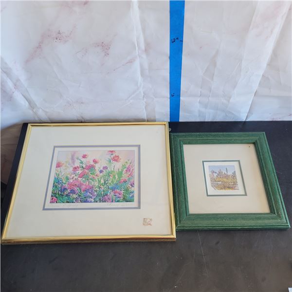 2x Signed Picture - Voices of Spring by Nancy O'Toole & Old City Hall Calgary by McIlwraith