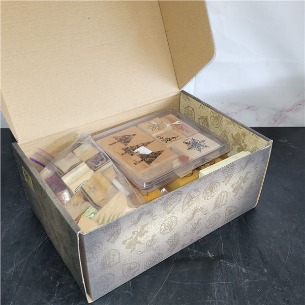 Shoebox of Lots of Stampin Up Stamps +