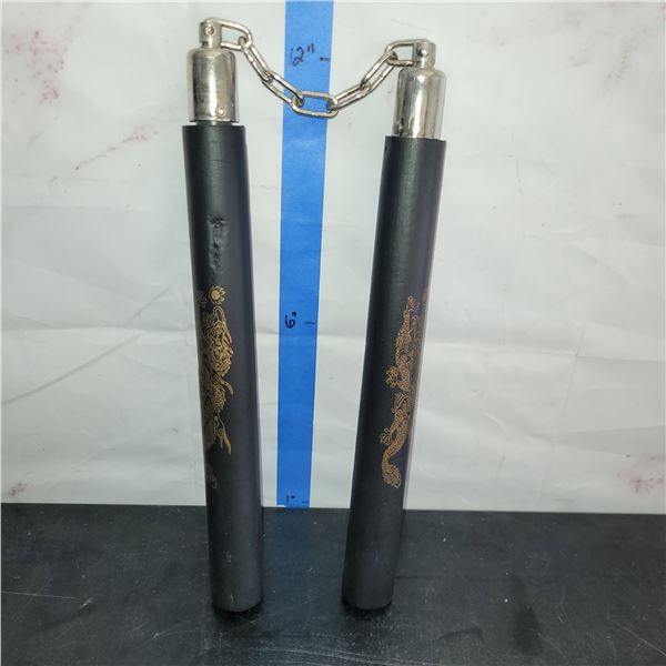 Pair Nunchucks with Foam Handles