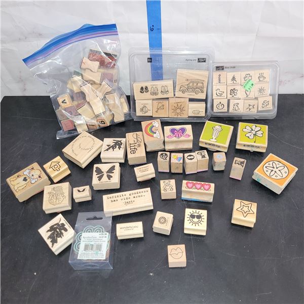 Large Lot of Stampin Up + Other Stamps