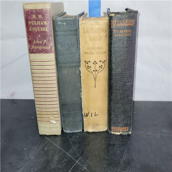 Lot of 4 Antique & Very Vintage Books
