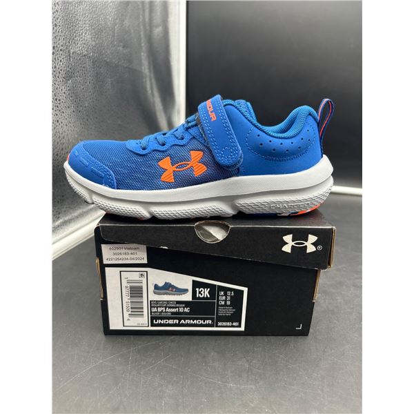Under Armour UA GPS Assert 10 AL Kids’ Shoes, 13K, Blue/Orange