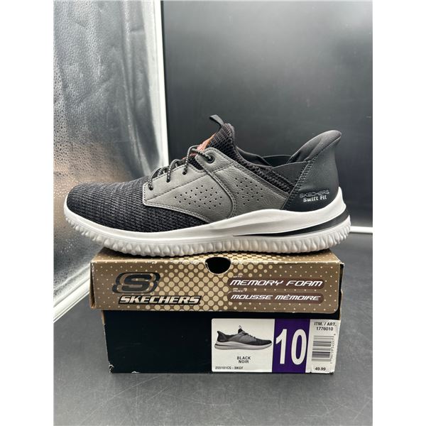 Skechers Men’s Memory Foam Sneakers US Size 10, Model 65998-BBK