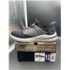 Image 1 : Skechers Men’s Memory Foam Sneakers US Size 10, Model 65998-BBK