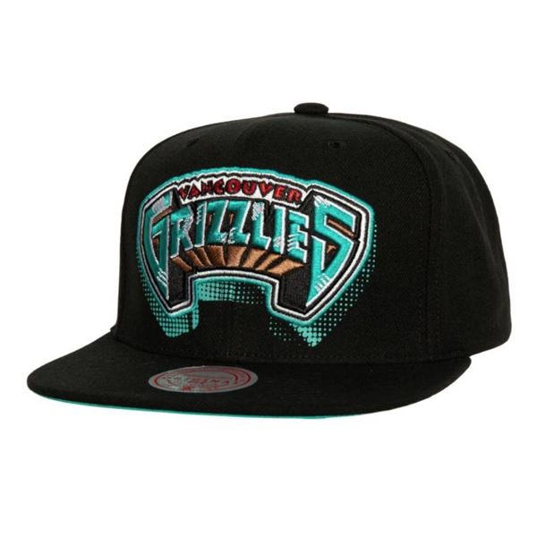 Vancouver Grizzlies Mitchell & Ness Big Face 7.0 Snapback Hat – Black