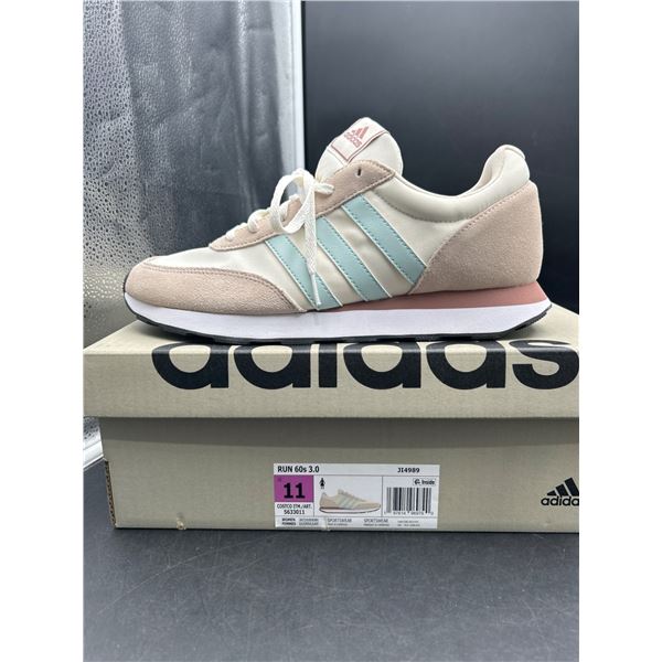 Adidas Run 60s 3.0 Shoes, Men’s Size 11, Beige/Mint