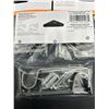Image 4 : Kenney Adjustable Brackets for 3/4 in (19 mm) Rods, Silver, Set of 5