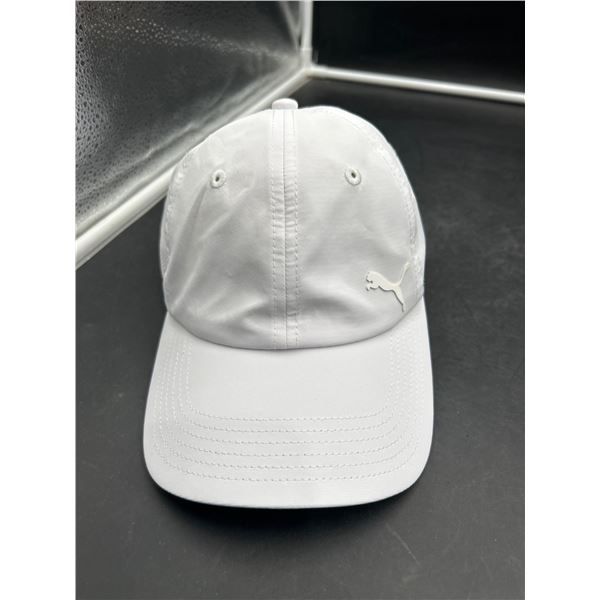 Puma White Cotton Baseball Cap With Adjustable Strap
