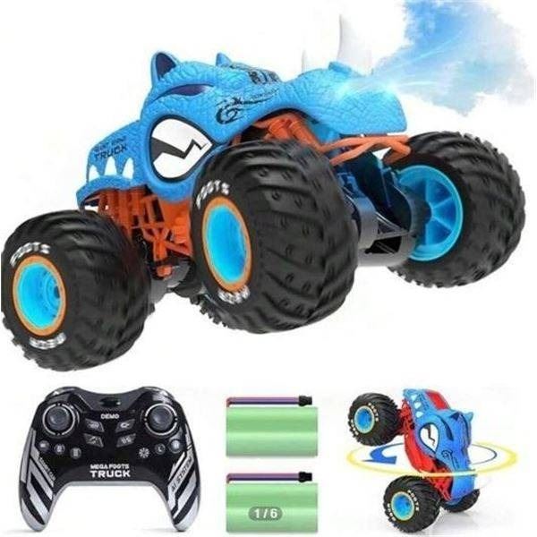 Deerc Stunt Climbing RC Car with 4WD Power and Spray Feature