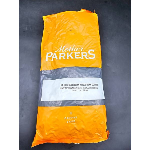 Mother Parkers MP 100 Percent Colombian Whole Bean Coffee