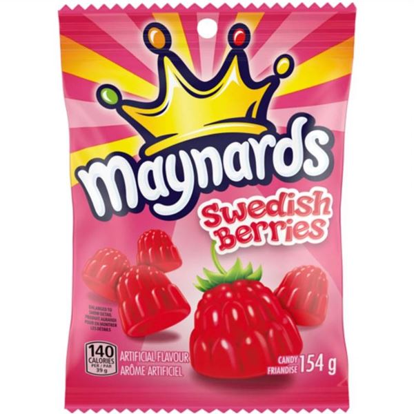 Maynards Swedish Berries Candy 154g, Lot of 12