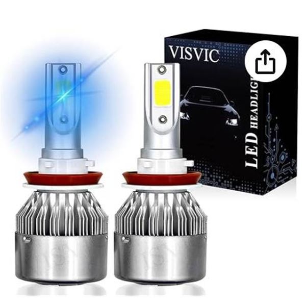 LED Headlights and Fog Light Bulbs 1901 H8/ H9/ H11