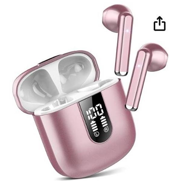Wireless Earbuds, Bluetooth 5.3 Headphones HiFi Stereo, Mini in-Ear Bluetooth Earbuds, Wireless Earp