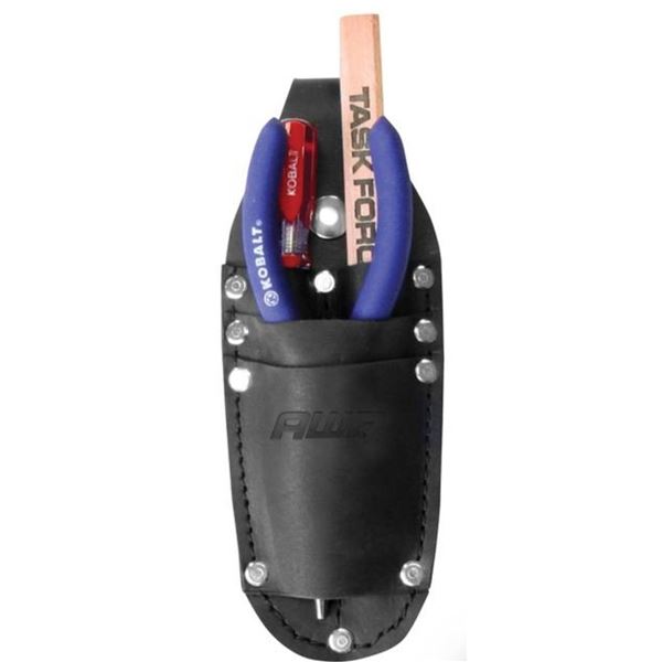 AWP 4-Pocket Leather Tool Holder with Saddle Leather Construction