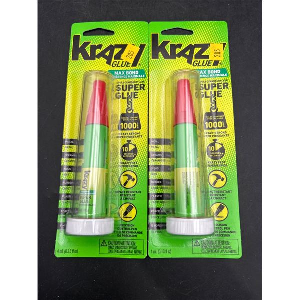 Krazy Glue Max Bond Super Glue – 4ml Each (Pack of 2)
