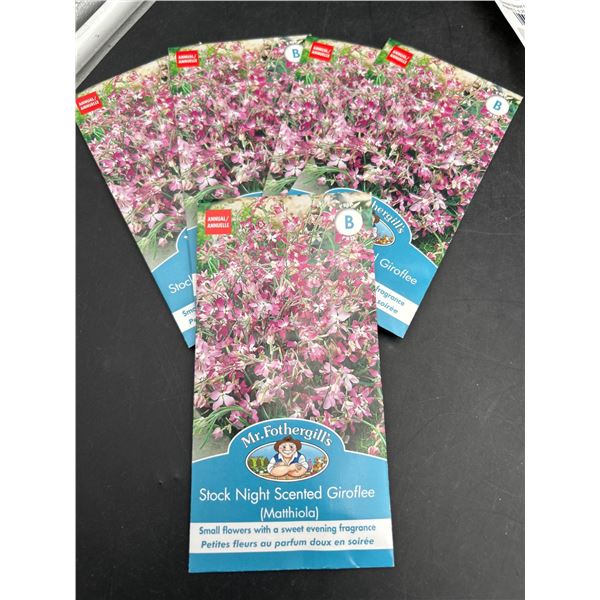 Mr. Fothergill’s Stock Night Scented Giroflee (Matthiola) Seeds Lot of 5
