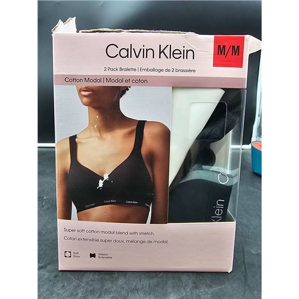 Calvin Klein 2-Pack Bralette Cotton Modal Size M/M
