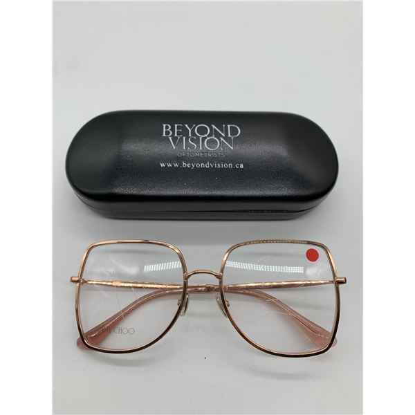 Jimmy Choo Eyeglasses with Beyond Vision Case – square Frame