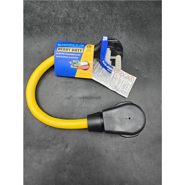 Shinnous Heavy Duty Adapter/Extension Cord NEMA 6-3P to XLN 1.6FT, ETL Certified