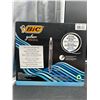 Image 2 : BIC Gel-ocity 24-Count Gel Pen Set, Black, Blue, and Red Ink