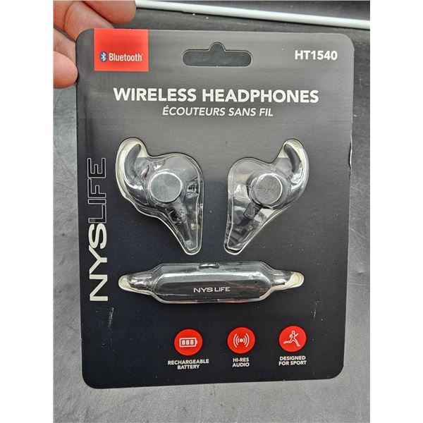 NYS Life HT1540 Wireless Headphones with Bluetooth Technology