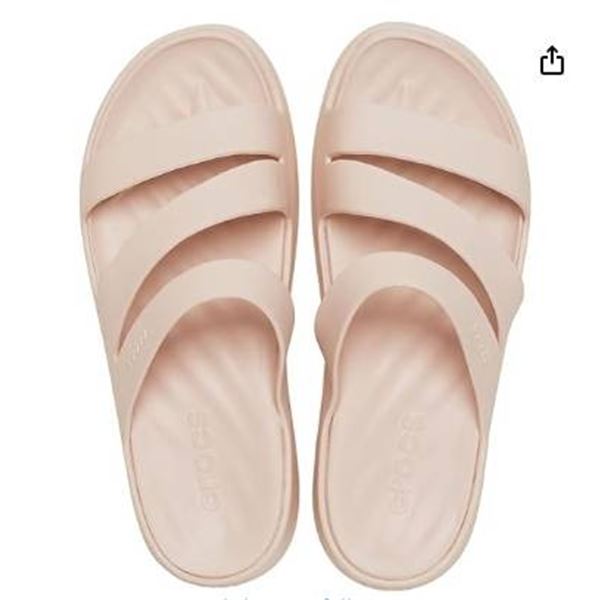 Crocs W11 Women’s Sandals with Branding – Light Pink