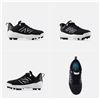 Image 1 : New Balance J3000BK7 Baseball Cleats, US Kids Size 2.5, Black/White