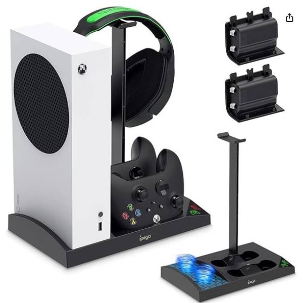 Ipega Charging Station for XSS with Headset Stand and RGB Lighting