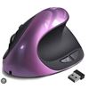 Image 1 : Vivnd Wireless Vertical Ergonomic Mouse for Right Hand Purple