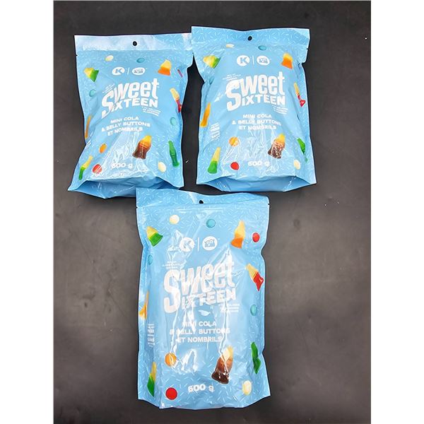 Sweet Sixteen Mini Cola & Belly Buttons Candy Mix, 3x600g