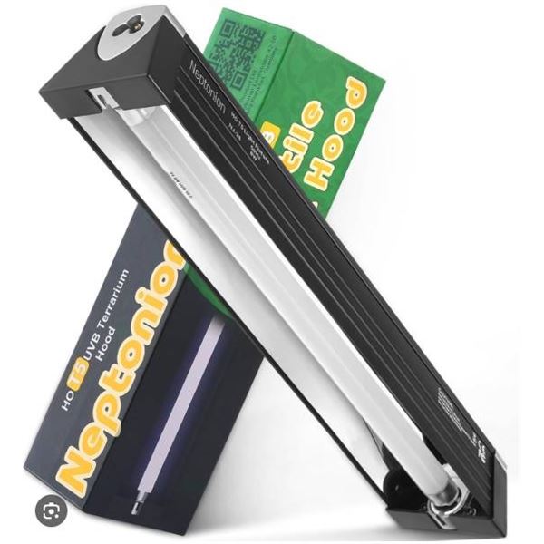 Lot of 2 – NJ-38 Reptile Light Hood UVB 5.0 and UVB 10.0 Lighting System