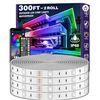Image 1 : Outdoor LED Strip Lights Waterproof Multicolor Set 300ft