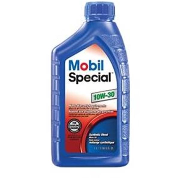 Mobil Special 10W-30 Synthetic Blend Motor Oil, 6 x 1 Liter Bottles