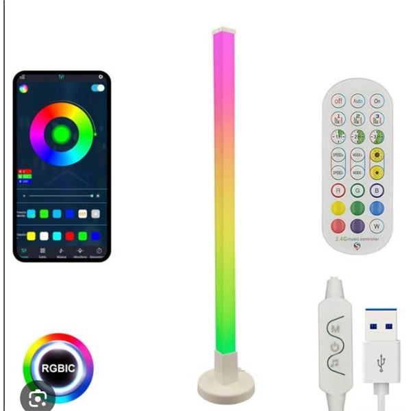 LED Digital Ambient Light Featuring RGB and Music Synchronization