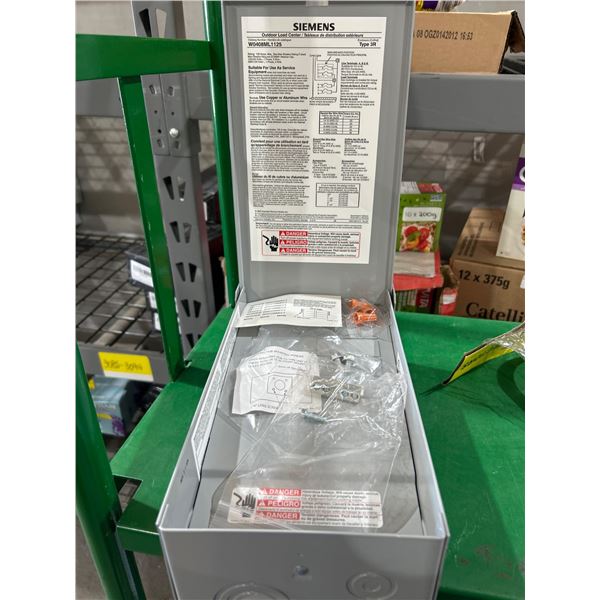 Siemens W0408ML1125 Series A 125A Outdoor Load Center with Type 3R Enclosure