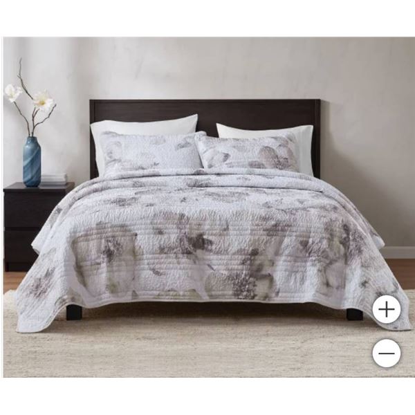 Natori 3 Pc Quilt Queen-Size Comforter Set