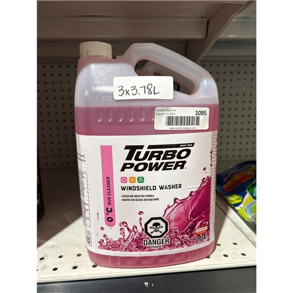 Turbo Power Windshield Washer 3.78L – Set of 3