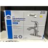 Image 2 : Project Source Qino Bathroom Faucet with Deck Plate and Drain – Chrome