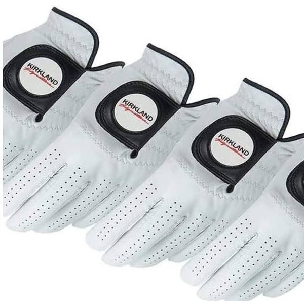 Kirkland Signature Golf Gloves Medium 4 Pack Cabretta Leather RIGHT Hand Gloves