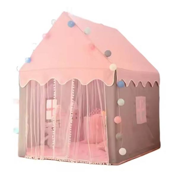 Kids Play Tent With Pink Toy House Design